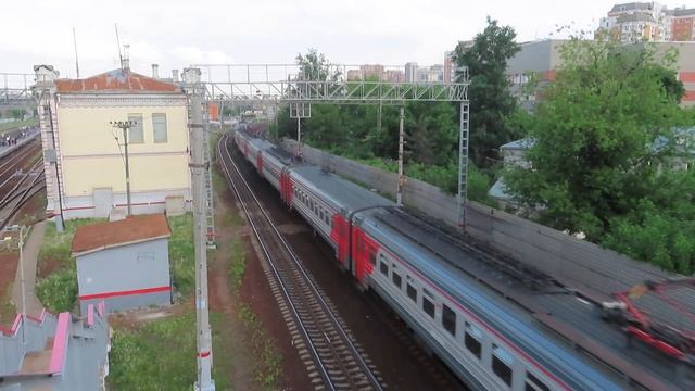 Электропоезд ЭД4М-0304 перегон Кусоково-Москва Курская 27.05.2021 | ED4M-0304 near Serp and Molot смотреть онлайн
