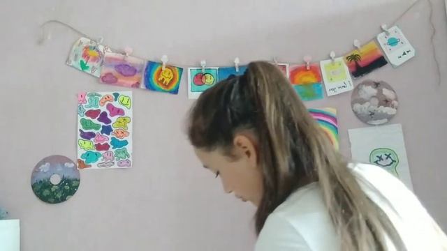 Украшаю стену рисунками стиле инди кид❤❤ смотреть онлайн