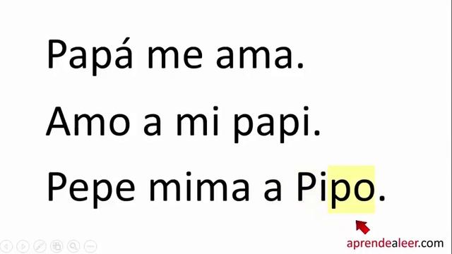 Silabas pa pe pi po pu - palabras con p y m para niños смотреть онлайн