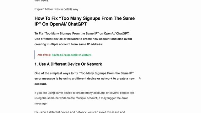 How To Fix “Too Many Signups From The Same IP” On OpenAI ChatGPT | Not Able to Create Account OpenA смотреть онлайн