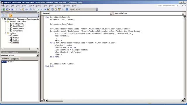 VBA Excel 2010 How to Sort a Range or List Column using VBA using Recorder смотреть онлайн