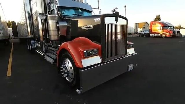 Дальнобойщик США Kenworth W900L Полировка баков ⚙️ смотреть онлайн
