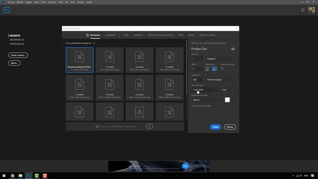 Guía Total Photoshop CC 2018 [U01_17] Crear documentos Nuevos y Resolución смотреть онлайн
