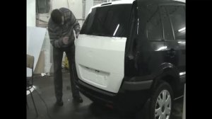 оклейка пленками под кожу автомобиля ford fusion.mov