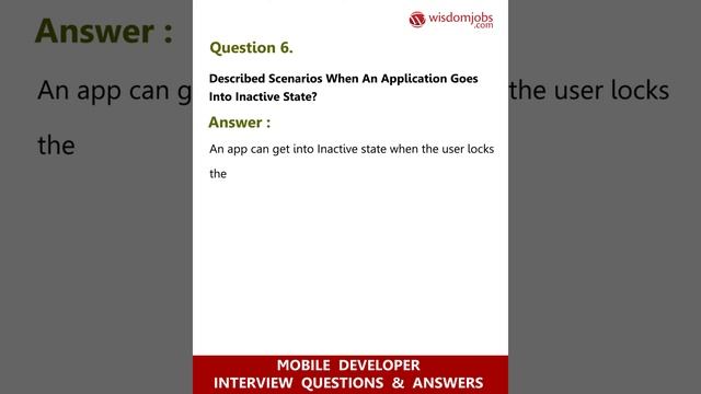 TOP 15 Mobile Developer Interview Questions and Answers 2019 Part -1 | Mobile Developer | Wisdomjob смотреть онлайн