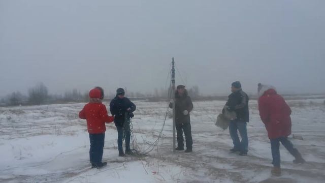 Установка антенны. О.Котлин. Ветер сильный,метель -все прелести жизни) смотреть онлайн