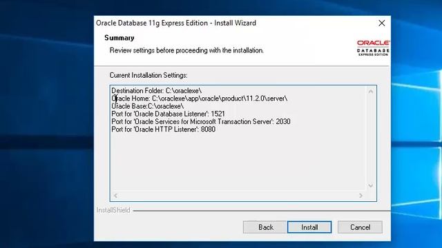 Tutorial Base de Datos Instalación Oracle Express 11gR2 en Windows смотреть онлайн