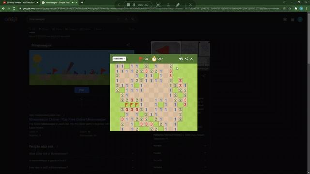 Google's Minesweeper Clone is Awesome!!!! смотреть онлайн
