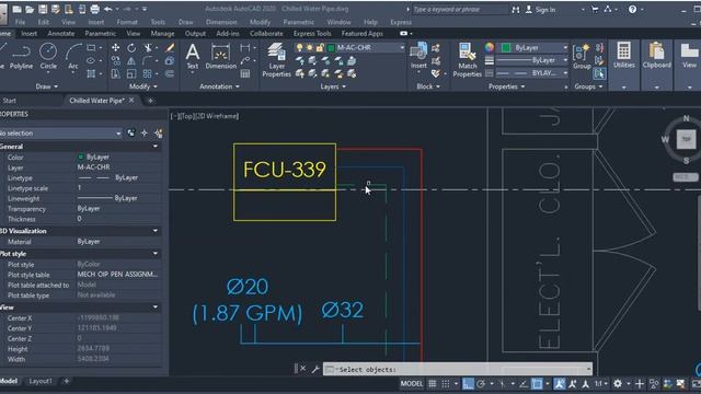 Total Length Lisp For AutoCAD - Pipe Quantity Measure