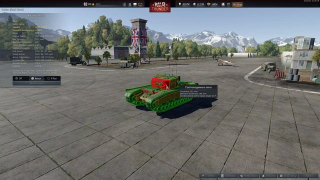 War Thunder British tanks Gunfire and speed test смотреть онлайн