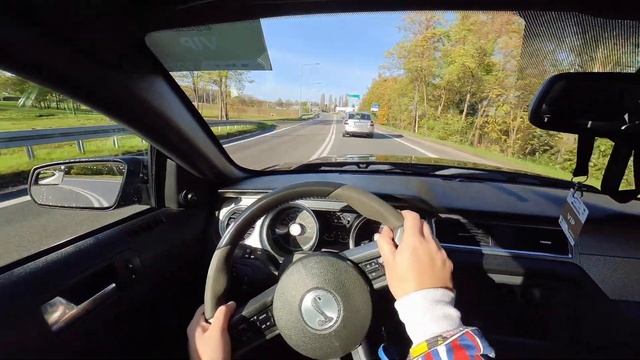 2011 Ford Mustang Shelby GT500 V8 540 hp Supercharger - POV Test Drive custom longtube exhaust soun смотреть онлайн
