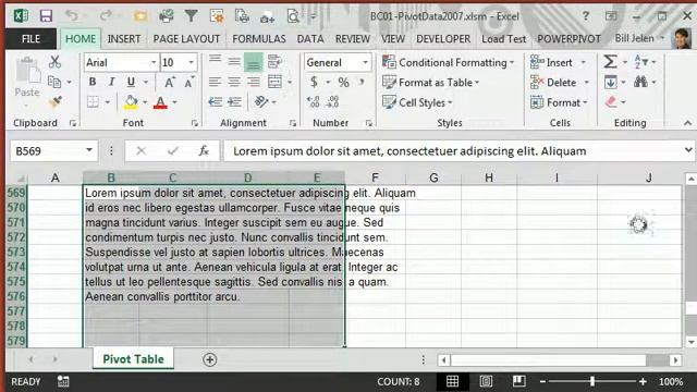CFO Learning Pro - Excel Edition "Use Excel As A Word Processor" смотреть онлайн