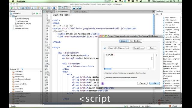 afbeeldingsdelen uitlichten met jQuery stap 4: voorbereiden voor jQuery смотреть онлайн