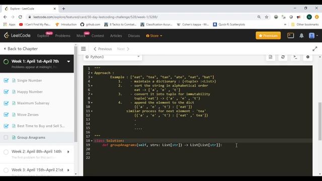 30 days LeetCode April Challenge Day 6 - Group Anagrams смотреть онлайн