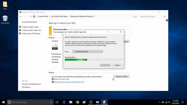 How to Create a System Repair Disc with Windows Backup and Restore in Windows 10 смотреть онлайн