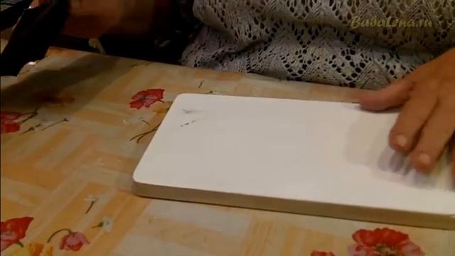 Декупаж разделочной доски. Шаг 1. Часть 1. смотреть онлайн