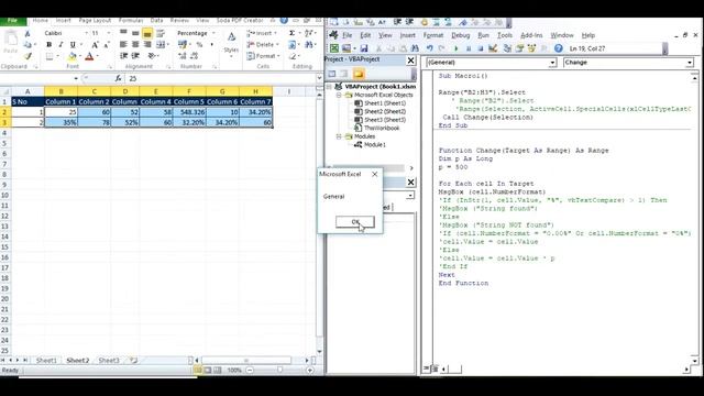 VBA - Working with Percentage values смотреть онлайн
