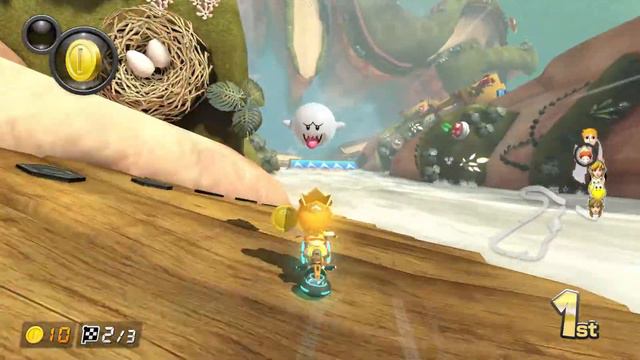 MK8D Online: Shy Guy Falls - Baby Daisy - Sport Bike/Slim/Cloud Glider (100cc) смотреть онлайн
