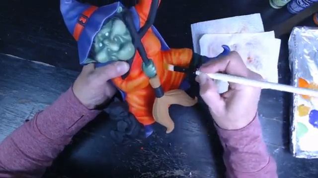 How To Drybrush Bisque Ceramic Figurines using DecoArt Acrylic Paints смотреть онлайн