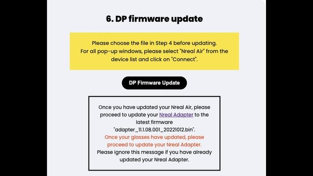 How To Upgrade Firmware Nreal Air Smartglasses And NReal Adapter