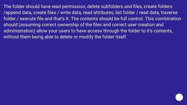 How to prevent users from deleting a folder, while still giving them modify permissions to its cont смотреть онлайн