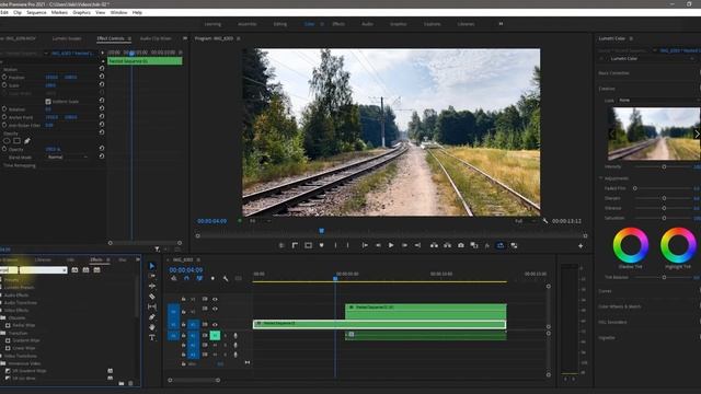 Эффект До и После в Premiere Pro..webm смотреть онлайн