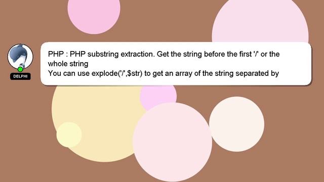 PHP : PHP substring extraction. Get the string before the first '/' or the whole string смотреть онлайн