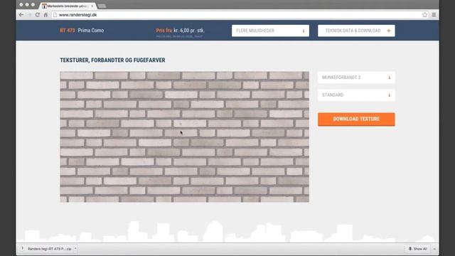 Текстуры Скандинавского кирпича Randers Tegl смотреть онлайн