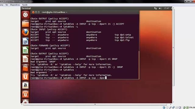 ABRIR Y CERRAR PUERTOS EN LINUX смотреть онлайн