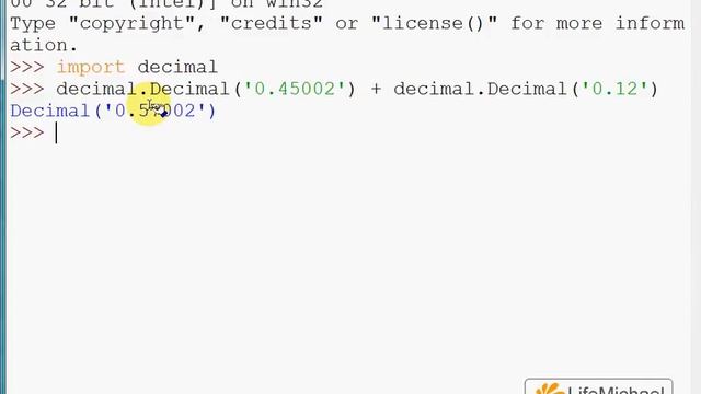 Python Decimal Value смотреть онлайн