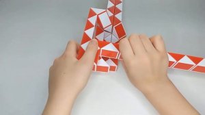 ТАНК из змейки Рубика - схема сборки