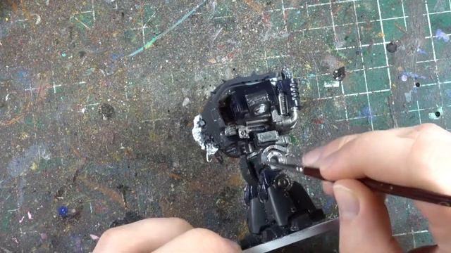 Warhammer 40K Night Lords Leviathan Dreadnought Painting Time Lapse Video смотреть онлайн