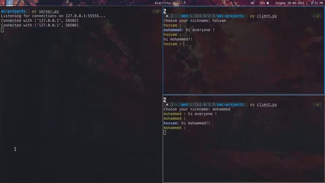 Python chat example v2.0 смотреть онлайн