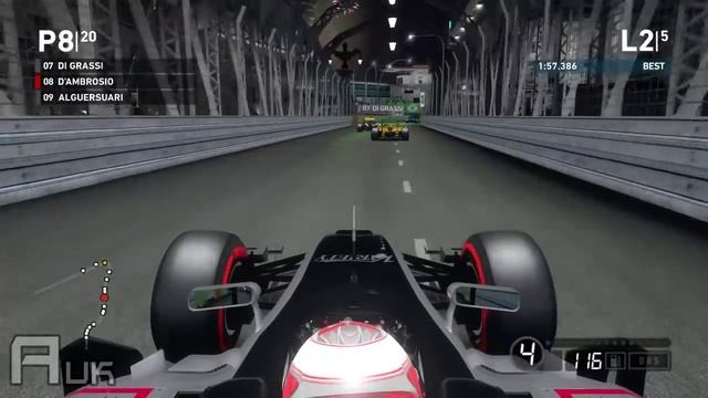 Formula E Game Mod: D'Ambrosio at Singapore (F1 2014 Game) смотреть онлайн