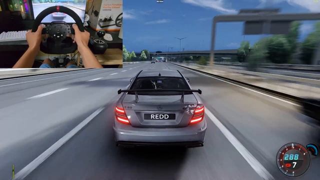 833HP Mercedes C63 AMG Aggresive Full Send in Shutoko Japan! - Assetto Corsa | PXN V10 смотреть онлайн