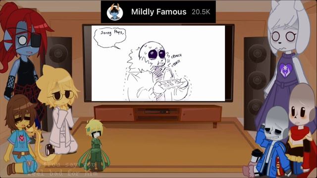 - Undertale Reacts to Anxiety Sans - Angst? - Thing 1 - смотреть онлайн