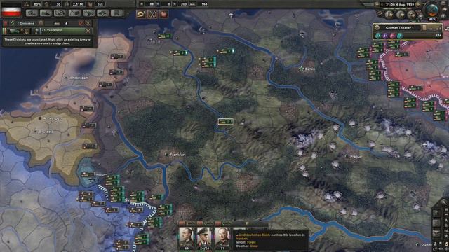 WW2 BEGINS! Hearts of Iron 4 Darkest Hour Germany Campaign Mod Part 2 смотреть онлайн