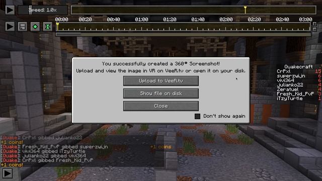 360° and VR Screenshots in Minecraft using the ReplayMod [Tutorial] смотреть онлайн