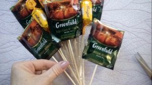 DIY Букет из чая и конфет своими руками