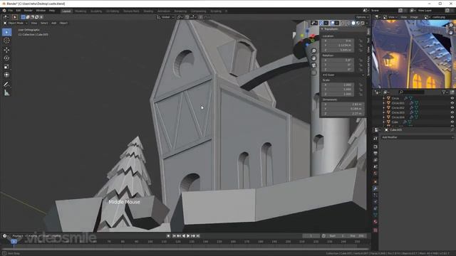 Blender для новичков. Урок №4. Добавление деталей в сцену. (Артем Слаква, VideoSmile) смотреть онлайн