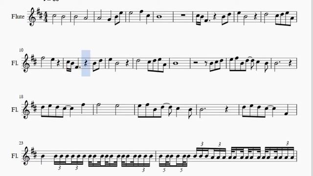 Flute Sheet Music: How to play Sadness and Sorrow (Naruto) by Toshio Masuda смотреть онлайн