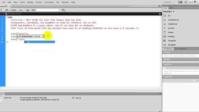 PHP Tutorial 49 How to using wordwarp function to takes a single line of text and splits it in PHP смотреть онлайн