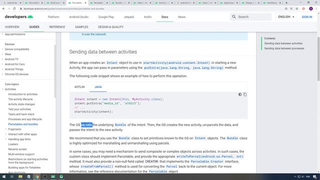Android - Activities- Part 9 - Parcelables and Bundles смотреть онлайн