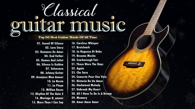 TOP 50 ROMANTIC GUITAR MUSIC 🎸 The Best Love Songs Of All Time 🎸 Relaxing Guitar Music