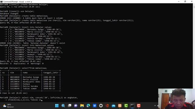 Modul#5 Query tanggal dan jam смотреть онлайн