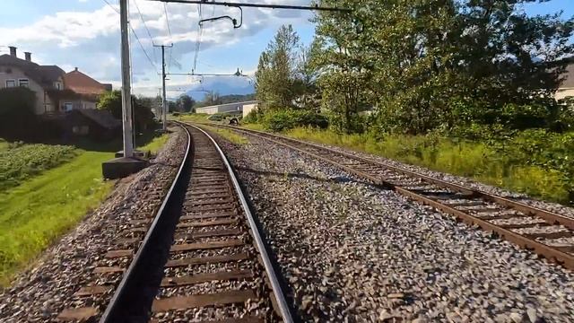 Cab Ride Ljubljana - Jesenice (Slovenian Railways) - Train Drivers View In 4K