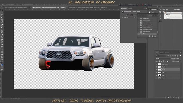 TACOMA TOYOTA VIRTUAL TUNING - TIMELAPSE PHOTOSHOP смотреть онлайн