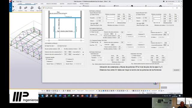 Tekla Api MP Ingenieros Nave Industrial C# смотреть онлайн