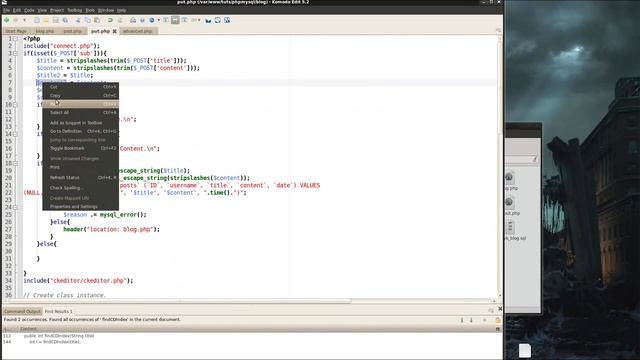 PHP & MySQL Tutorial 14: Editing on a blog — The fancy way Part 1 смотреть онлайн