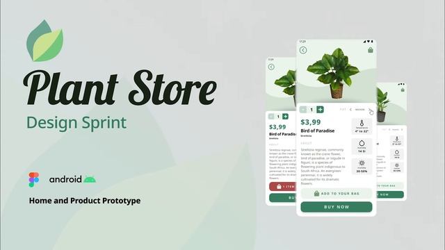 Plant Store (Design Sprint) Figma - UX/UI - User Experience смотреть онлайн